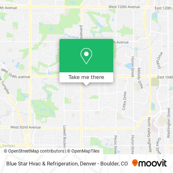 Blue Star Hvac & Refrigeration map