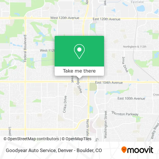 Goodyear Auto Service map