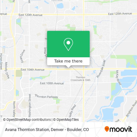 Mapa de Avana Thornton Station