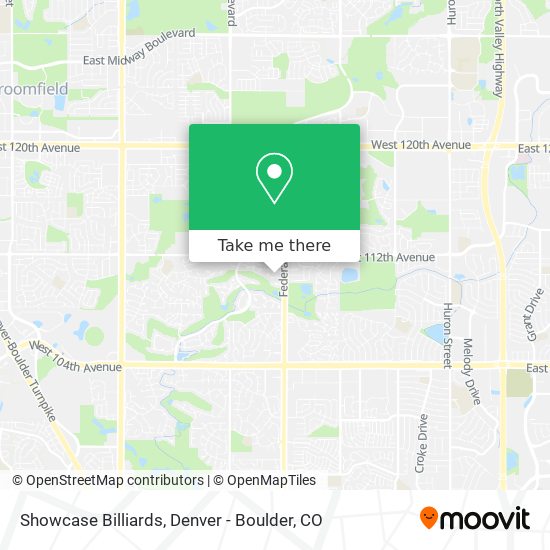 Showcase Billiards map