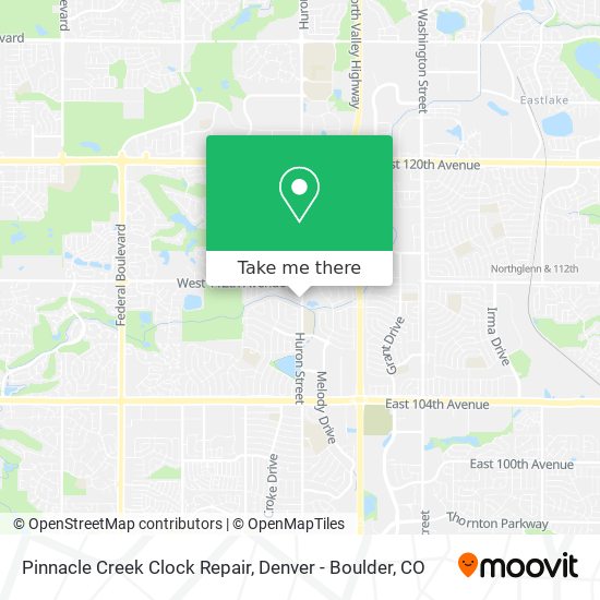 Mapa de Pinnacle Creek Clock Repair