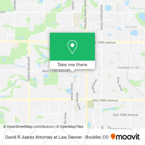 David R Juarez Attorney at Law map