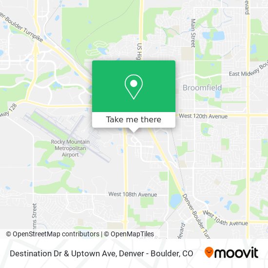 Destination Dr & Uptown Ave map