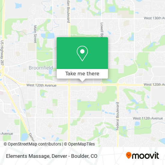 Elements Massage map