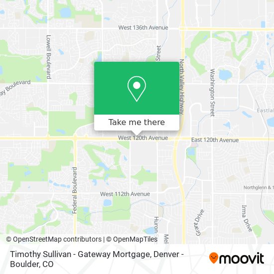 Mapa de Timothy Sullivan - Gateway Mortgage