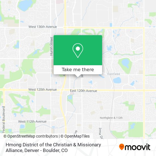 Hmong District of the Christian & Missionary Alliance map