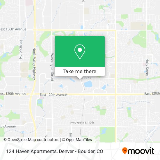 Mapa de 124 Haven Apartments