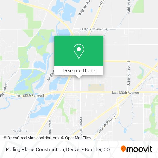 Rolling Plains Construction map