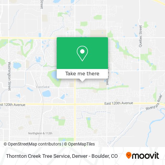 Thornton Creek Tree Service map