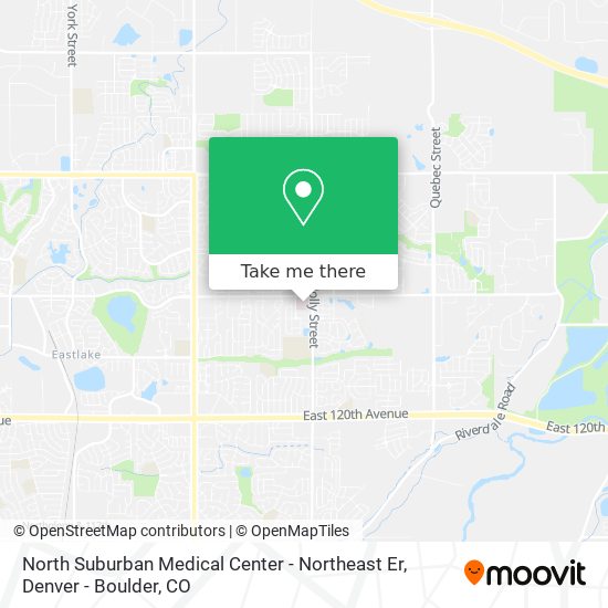 North Suburban Medical Center - Northeast Er map