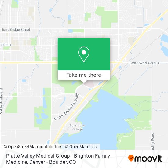Platte Valley Medical Group - Brighton Family Medicine map