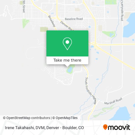 Irene Takahashi, DVM map