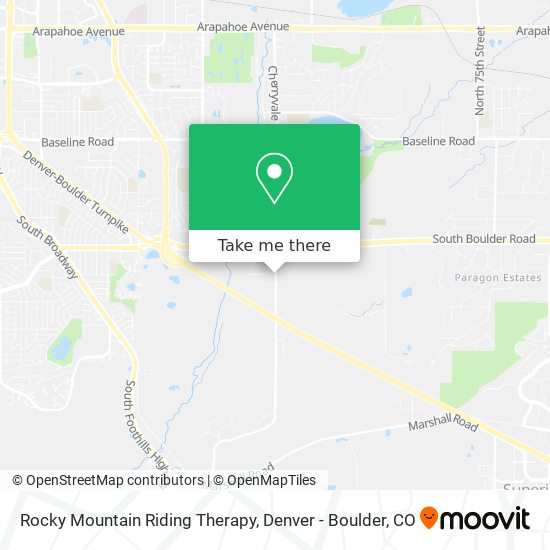 Rocky Mountain Riding Therapy map