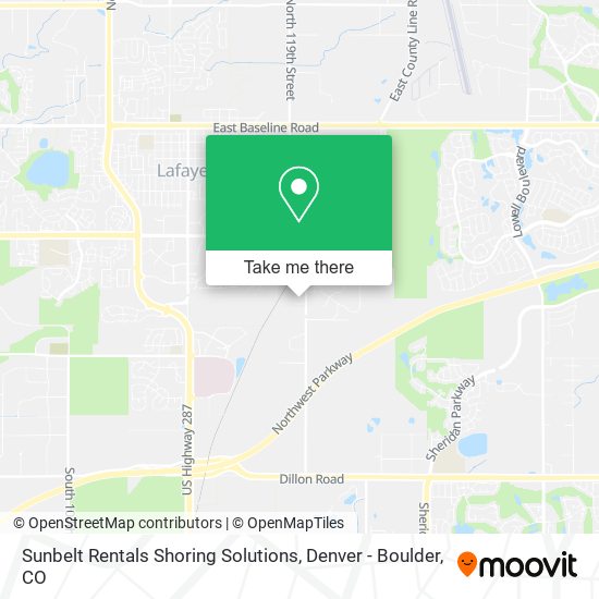 Sunbelt Rentals Shoring Solutions map