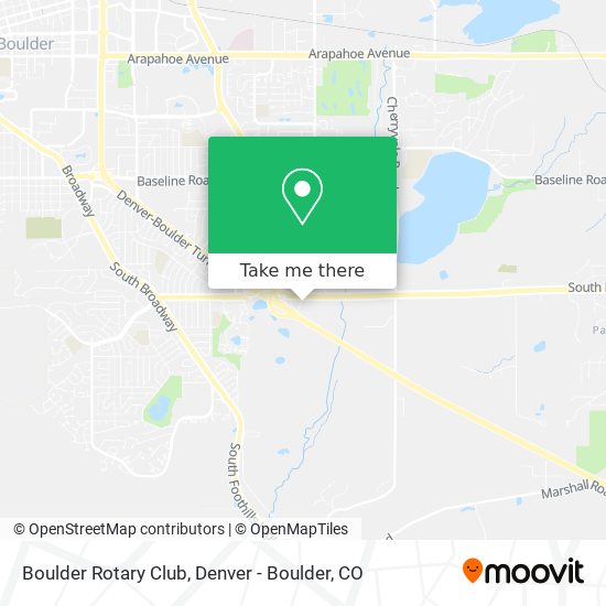 Boulder Rotary Club map