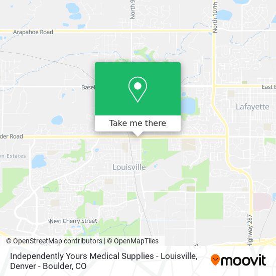 Independently Yours Medical Supplies - Louisville map