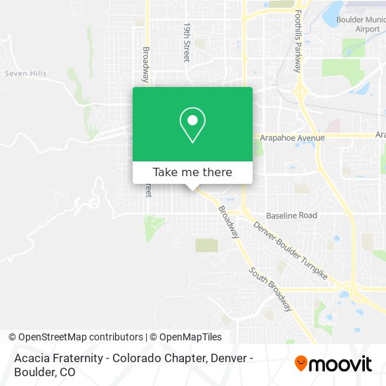 Mapa de Acacia Fraternity - Colorado Chapter