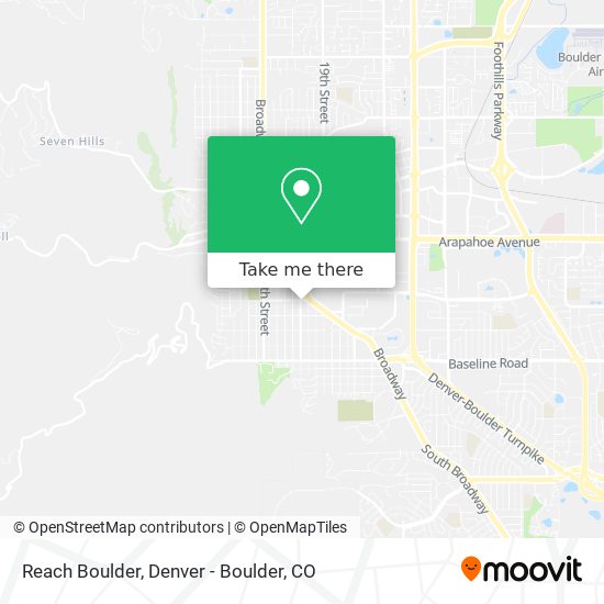 Reach Boulder map