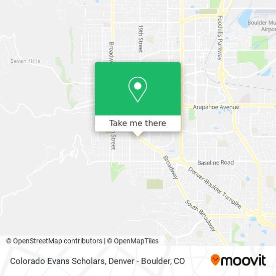 Mapa de Colorado Evans Scholars
