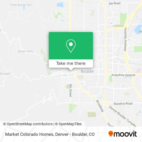 Mapa de Market Colorado Homes