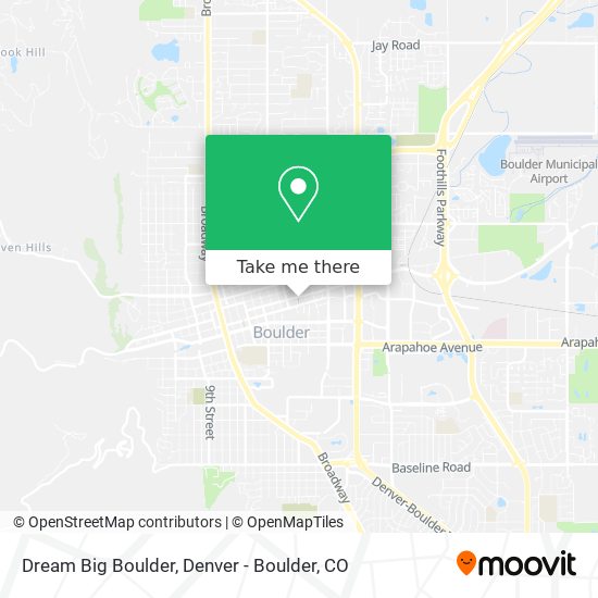 Mapa de Dream Big Boulder