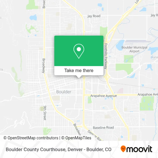 Boulder County Courthouse map