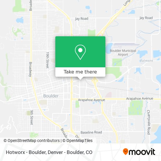 Hotworx - Boulder map