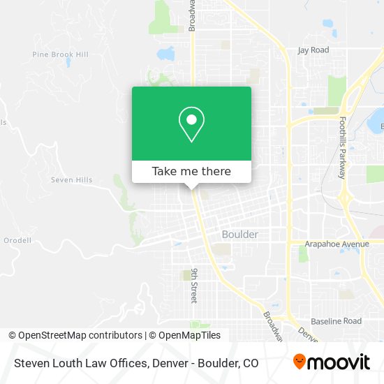 Steven Louth Law Offices map