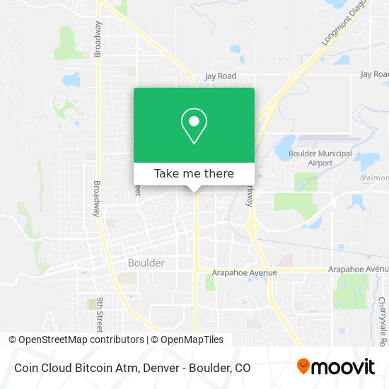 Mapa de Coin Cloud Bitcoin Atm