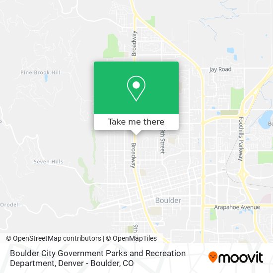 Mapa de Boulder City Government Parks and Recreation Department