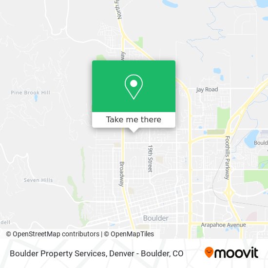 Mapa de Boulder Property Services