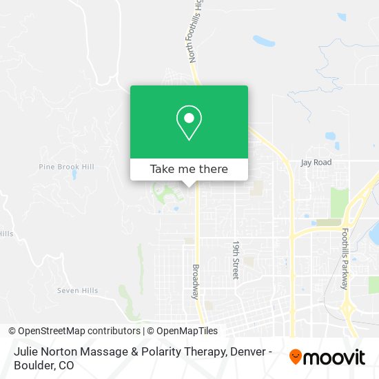 Julie Norton Massage & Polarity Therapy map