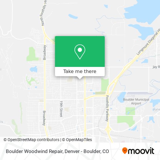 Mapa de Boulder Woodwind Repair