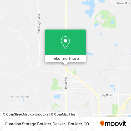 Guardian Storage Boulder map