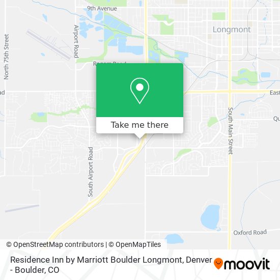 Mapa de Residence Inn by Marriott Boulder Longmont