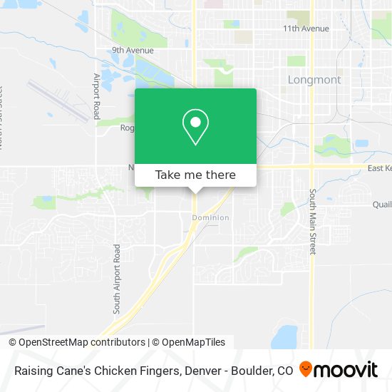 Raising Cane's Chicken Fingers map