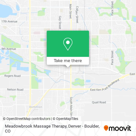 Meadowbrook Massage Therapy map