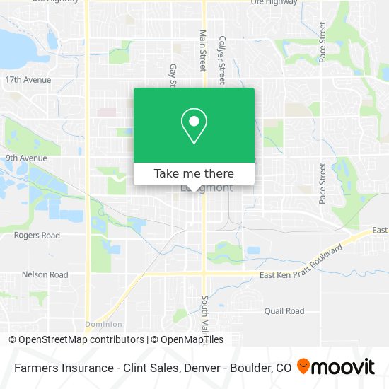 Farmers Insurance - Clint Sales map