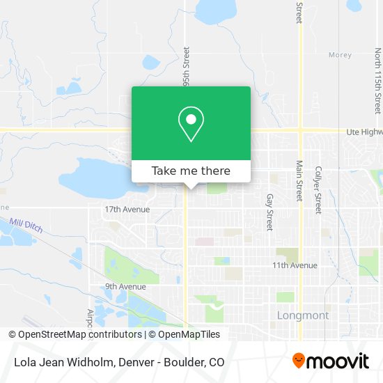 Lola Jean Widholm map
