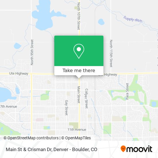 Main St & Crisman Dr map