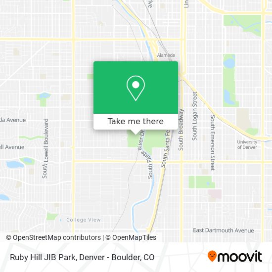 Ruby Hill JIB Park map