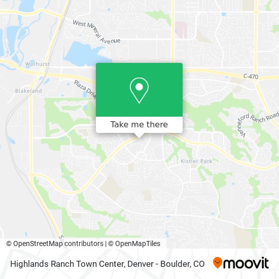 Highlands Ranch Town Center map