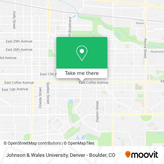 Johnson & Wales University map
