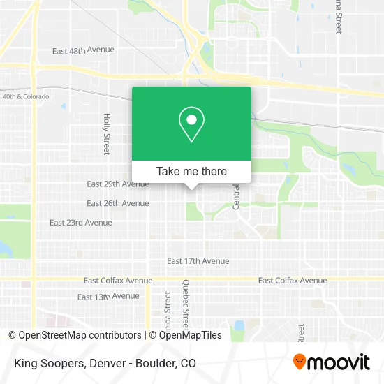 King Soopers map