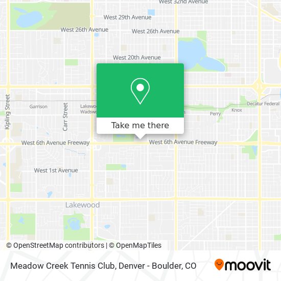 Mapa de Meadow Creek Tennis Club