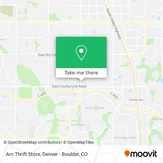 Arc  Thrift Store map