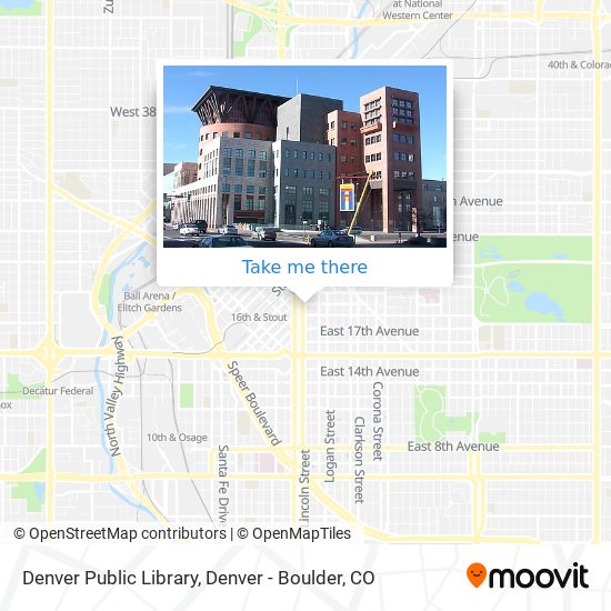 Denver Public Library map