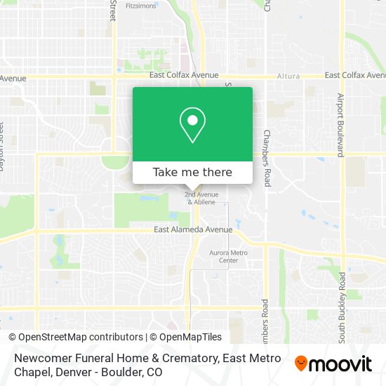 Newcomer Funeral Home & Crematory, East Metro Chapel map