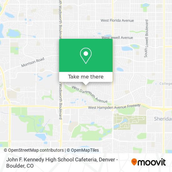 John F. Kennedy High School Cafeteria map