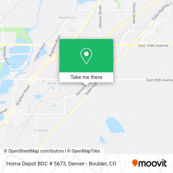 Home Depot BDC # 5673 map